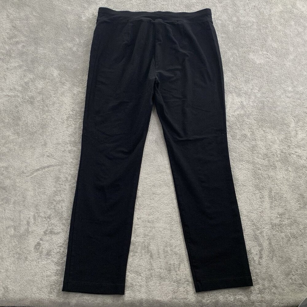 Eileen Fisher Pants Women Small Pull On Straight Leg Ponte Knit Viscose Blend - Picture 10 of 11